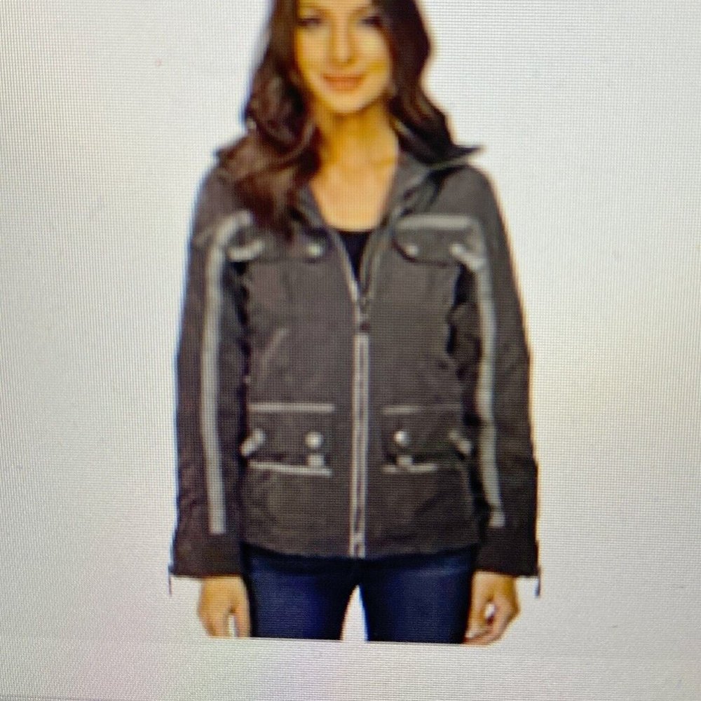 NWT G.E.T. Patrol Jacket Women's with inside zipper charcoal size S